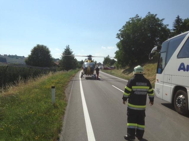 Verkehrsunfall B54 Höhe Schattauberg