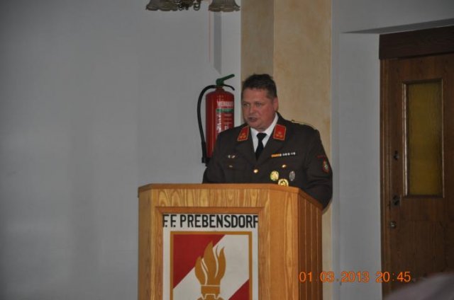 119. Wehrversammlung am 01. März 2013