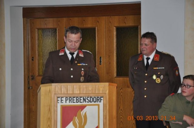 119. Wehrversammlung am 01. März 2013