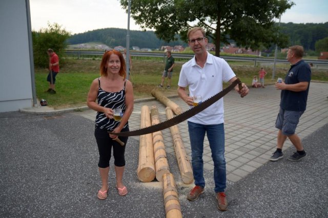 Maibaum umschneiden
